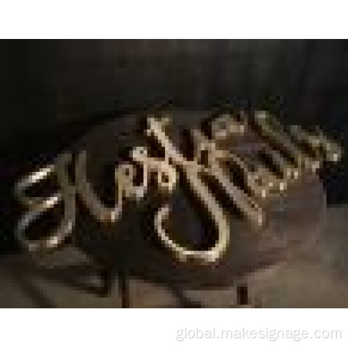 Durable Metal Signage Modern Metal Letter Signs Supplier